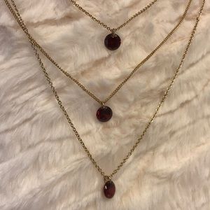 Gold multi strand Necklace